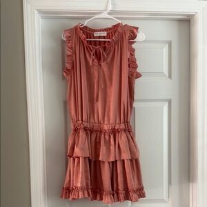 Juliana’s Pink Ruffled Sleeveless Dress - Size L